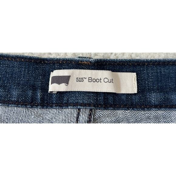 Levi's 515 Jeans Women's Boot Cut Med Wash Denim Stretch Size 14 Long/Curvy - Picture 8 of 9